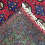 182cm x 94cm Hand-Knotted Color Afghan Akche – Wool Rug - Image 6