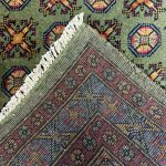 170cm x 121cm Hand-Knotted Color Afghan Akche – Wool Rug - Image 6