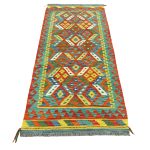 198cm x 91cm Hand-Woven Afghan Kilim – Runner Rug