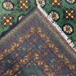 192cm x 145cm Hand-Knotted Color Afghan Akche – Wool Rug - Image 6