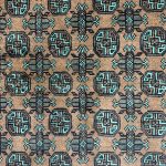 194cm x 149cm Hand-Knotted Green Bokhara Afghan Akche – Wool Rug - Image 4