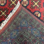 179cm x 122cm Hand-Knotted Color Afghan Akche – Wool Rug - Image 6