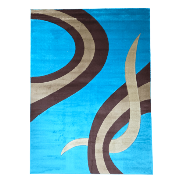 220 x 160cm Turkish Turquoise Modern Machine Made Rug