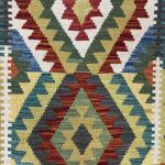 203cm x 75cm Hand-Woven Afghan Kilim – Runner Rug - Image 3