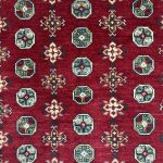 180cm x 126cm Hand-Knotted Color Afghan Akche – Wool Rug - Image 4