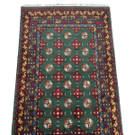 176cm x 108cm Hand-Knotted Color Afghan Akche – Wool Rug - Image 3