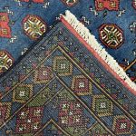180cm x 118cm Hand-Knotted Color Afghan Akche – Wool Rug - Image 6