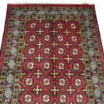 180cm x 114cm Hand-Knotted Color Afghan Akche – Wool Rug - Image 2