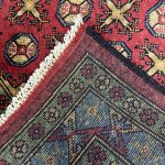 180cm x 114cm Hand-Knotted Color Afghan Akche – Wool Rug - Image 6