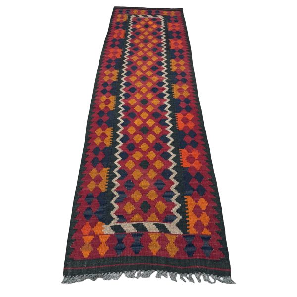 285cm x 84cm Hand-Woven Afghan Kilim – Runner Rug