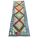 184cm x 69cm Hand-Woven Afghan Kilim – Runner Rug