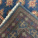 176cm x 116cm Hand-Knotted Color Afghan Akche – Wool Rug - Image 6