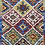 187cm x 82cm Hand-Woven Afghan Kilim – Runner Rug - Image 3