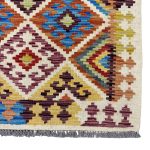 187cm x 82cm Hand-Woven Afghan Kilim – Runner Rug - Image 4