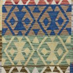 292 x 79cm Hand-Woven Afghan Kilim Runner Rug - Image 3