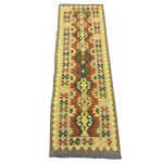 183 x 60cm Hand-Woven Afghan Kilim Runner Rug - Image 2