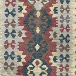 183 x 60cm Hand-Woven Afghan Kilim Runner Rug - Image 3