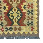 183 x 60cm Hand-Woven Afghan Kilim Runner Rug - Image 4