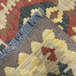 183 x 60cm Hand-Woven Afghan Kilim Runner Rug - Image 5