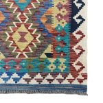 196cm x 85cm Hand-Woven Afghan Kilim – Runner Rug - Image 4