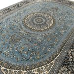 400 × 300 cm Large Size Shah Abbasi Design Turquoise Blue Rug - Image 4