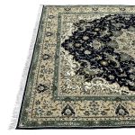 400 × 300cm Large Size Elegant Floral Medallion Dark Navy Rug - Image 6