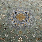 400 x 300cm Large Size Persian Kashan Design in Green and Beige Tones Rug HT - Image 5