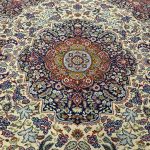 400x300cm Large Size Persian Tabriz Style Elegant Beige Rug - Image 5