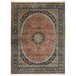 350 x 250cm Machine Made Persian Rust Red Kashan Rug