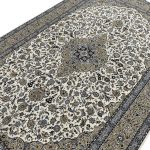 300 x 200cm Persian Large Size Kashan Design Ivory Rug - Image 4