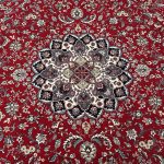 350 x 250cm Large Size Persian Red Mashhad Design Rug - Image 5