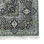 400 x 300cm Persian HandTufted Kashan Design in Olive Green Rug - Image 7