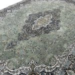 400 x 300cm Persian HandTufted Kashan Design in Olive Green Rug - Image 4