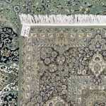 400 x 300cm Persian HandTufted Kashan Design in Olive Green Rug - Image 8