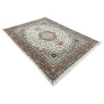 400 x 300cm Persian Kashan Medallion Design Cream Rug - Image 3
