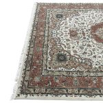 400 x 300cm Persian Kashan Medallion Design Cream Rug - Image 6