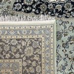 350 x 250cm Persian HandTufted Kashan Design in Olive Green Rug HT - Image 8