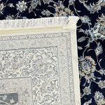 230 x 160cm Imperial Deep Navy Nain Fine Floral Design Machine Made Rug - Image 8