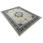 400 x 300cm Classic Shah Naghsh Medallion Design Green Rug - Image 3