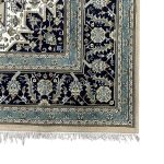 400 x 300cm Classic Shah Naghsh Medallion Design Green Rug - Image 7