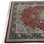 300×200cm Burgundy Red Persian Toranj Design Rug - Image 6