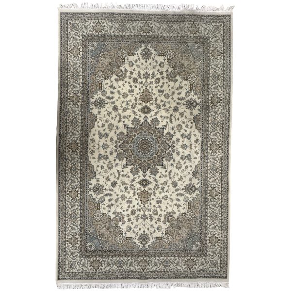 300 x 200cm Persian Big Medallion Design Ivory Rug