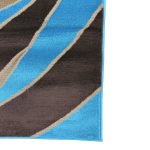 220 x 160cm Turkish Blue Modern Machine Made Rug - Image 5