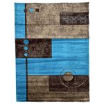 220 x 160cm Turkish Blue Modern Machine Made Rug