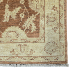 138 x 92cm Hand Knotted Afghan Chobi Earthy Brown Rug - Image 4