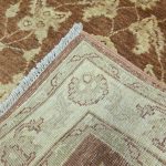 138 x 92cm Hand Knotted Afghan Chobi Earthy Brown Rug - Image 5
