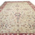 234 x 165cm Hand Knotted Soft Tone Afghan Chobi Wool Rug - Image 3