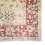 234 x 165cm Hand Knotted Soft Tone Afghan Chobi Wool Rug - Image 6