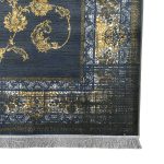 350 x 250 cm Golden Vine Persian Anthracite & Gold Rug - Image 7