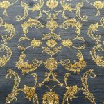 350 x 250 cm Golden Vine Persian Anthracite & Gold Rug - Image 4
